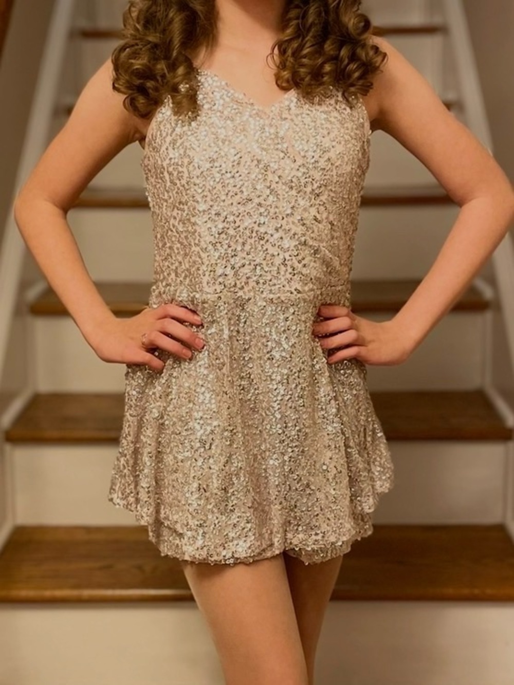 Stunning Zunie’s Girls Size 12 Sequin Romper.